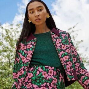 Gorman Australia Pink Floral Brocade jacket 14/10US